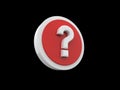 Question fault mark icon Royalty Free Stock Photo