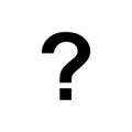 Question Icon isolated on white background. Question mark sign. help icon. Faq Royalty Free Stock Photo