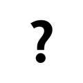 Question Icon isolated on white background. Question mark sign. help icon. Faq Royalty Free Stock Photo