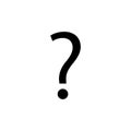Question Icon isolated on white background. Question mark sign. help icon. Faq Royalty Free Stock Photo