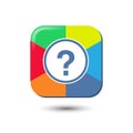 Question icon Vector illustration