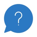 Question glyph color icon Royalty Free Stock Photo