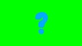 Question Mark Animation Video With Green Screen background
