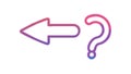 Question Mark Arrow Icon, Ambiguous Direction Symbol Vector, vector design Generative AI Royalty Free Stock Photo
