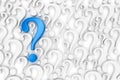 Standout blue Question mark background