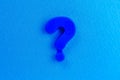 Question mark. Background with selective focus and copy space Royalty Free Stock Photo
