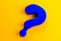 Question mark. Background with selective focus and copy space Royalty Free Stock Photo