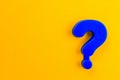 Question mark. Background with selective focus and copy space Royalty Free Stock Photo