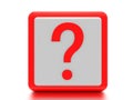 Question mark box. Royalty Free Stock Photo