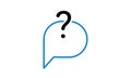 Question mark with bubble icon vector design template Royalty Free Stock Photo