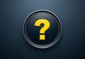 Question mark button Royalty Free Stock Photo
