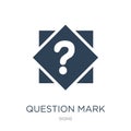 question mark button icon in trendy design style. question mark button icon isolated on white background. question mark button Royalty Free Stock Photo