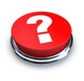 Question Mark Button - Red Royalty Free Stock Photo