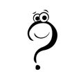 Question Mark Cartoon vector.Vector question mark