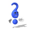 Question mark character Royalty Free Stock Photo