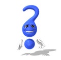 Question mark character Royalty Free Stock Photo