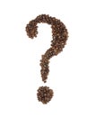 Question Mark Coffee Beans Royalty Free Stock Photo
