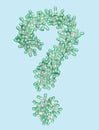 Question mark consists of pills Royalty Free Stock Photo