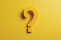 Question mark, cut out of paper, isolated. Ai generated Royalty Free Stock Photo