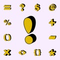 question mark, 3D icon. 3D words icons universal set for web and mobile Royalty Free Stock Photo