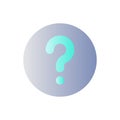 Question mark flat gradient color ui icon Royalty Free Stock Photo