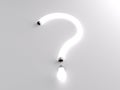 Question mark fluorescent lamp
