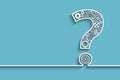Question mark from gears Royalty Free Stock Photo