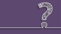 Question mark from gears Royalty Free Stock Photo