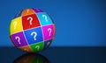 Question Mark Globe Royalty Free Stock Photo