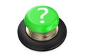 Question mark ? Green button Royalty Free Stock Photo