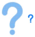 Question Mark Halftone Dot Icon