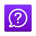 Question mark icon button Royalty Free Stock Photo