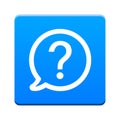 Question mark icon button Royalty Free Stock Photo