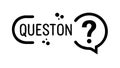 Question Mark Icon: Clarifying inquiries and uncertainty. vector design Generative AI Royalty Free Stock Photo