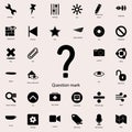 question mark icon. Detailed set of minimalistic icons. Premium graphic design. One of the collection icons for websites, web des Royalty Free Stock Photo