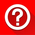 Question mark icon great for any use. Vector EPS10. Royalty Free Stock Photo