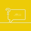 Question mark icon. Royalty Free Stock Photo