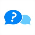 Question mark icon in trendy design style. Royalty Free Stock Photo