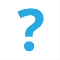 Question mark icon in trendy design style. Royalty Free Stock Photo