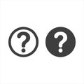 Question mark icon in trendy design style. Royalty Free Stock Photo