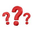 Question mark icon sign or ask FAQ and QA answer solution information on white background Royalty Free Stock Photo