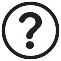 Question mark icon Royalty Free Stock Photo