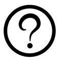 Question mark icon vector illustration EPS editable Royalty Free Stock Photo