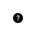 Question Mark Icon Vector. Interrogative Symbol Image Royalty Free Stock Photo