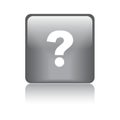 Question mark icon web button Royalty Free Stock Photo