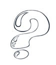 Question mark illustration Royalty Free Stock Photo