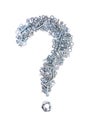 Question mark isolated Royalty Free Stock Photo