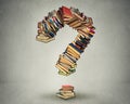 Question mark made of books Royalty Free Stock Photo