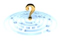 Question Mark In Maze Royalty Free Stock Photo