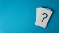 Question Mark On Paper Notes Royalty Free Stock Photo